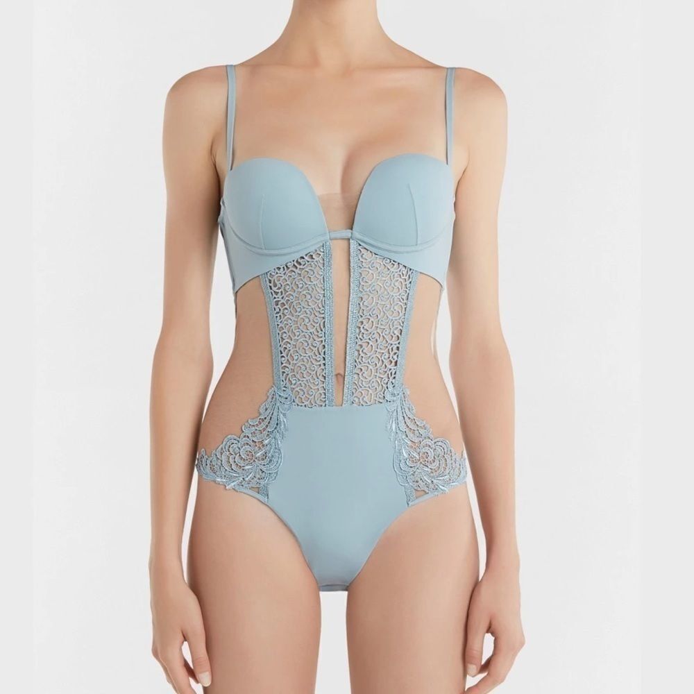 La Perla Macrame Tale Bodysuit